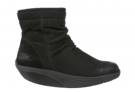 Stivaletti donna nubuck nero Kendu