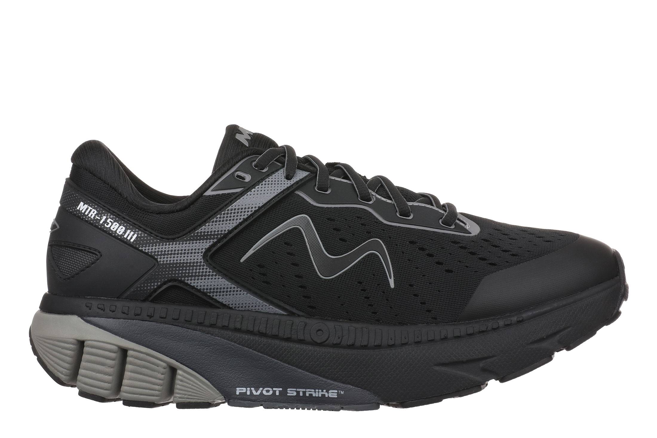 MBT MTR-1500 II Lace Up Herren Laufschuhe - farbe:Black/Black - schuhnummer:43.5